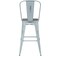 Flash Furniture Green-Blue Metal Stool with Gray Poly Seat ET-3534-30-DB-PL1G-GG - alternate 5